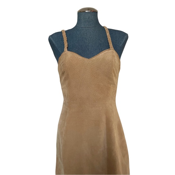 Vintage 100% Leather Dress - Picture 2 of 3